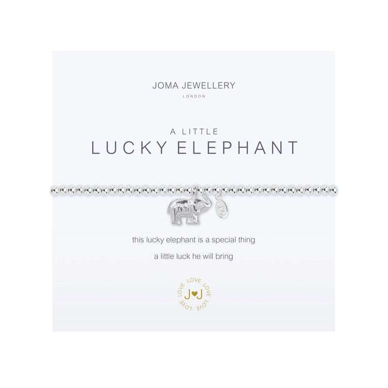 A Little 'Lucky Elephant' Bracelet | Silver Plated