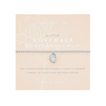 A Little 'November' Chrysanthemum Birthflower Bracelet | Silver Plated