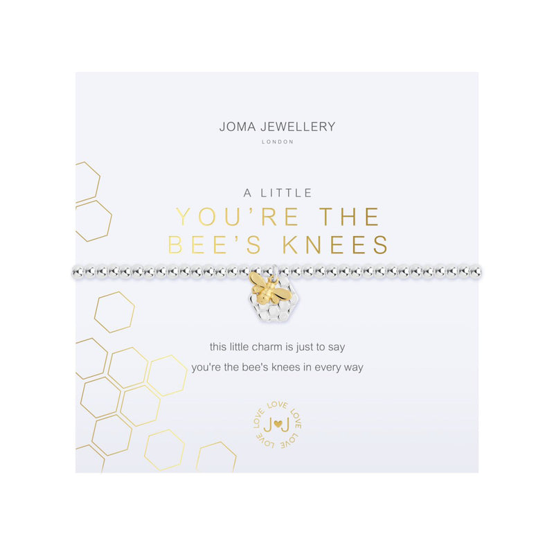 A Little 'You're The Bee's Knees' Bracelet | Silver & Gold Plated