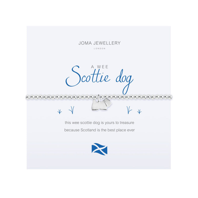 A Wee 'Scottie Dog' Bracelet | Silver Plated