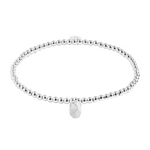 Affirmation Crystal 'Karma' Bracelet | Silver Plated with Howlite