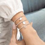 'Beautiful Friend' Celebration Bracelet Set | Silver Plated