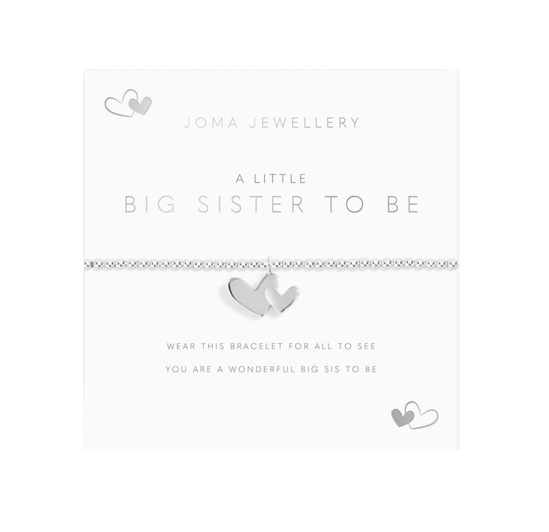 Children's A Little 'Big Sister To Be' Bracelet | Silver Plated