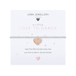 Children's A Little 'Love To Dance' Bracelet | Silver & Rose Gold Plated