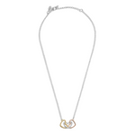 Florence Linked Hearts Necklace | Silver, Gold & Rose Gold Plated