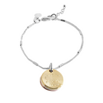 'Friendship' Affirmation Discs Bracelet | Silver, Gold & Rose Gold Plated