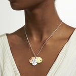 'Friendship' Affirmation Discs Necklace | Silver, Gold & Rose Gold Plated