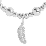 Life's A Charm 'Feathers Appear When Loved Ones Are Near' Bracelet | Silver Plated