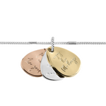 'Mindfulness' Affirmation Discs Bracelet | Silver, Gold & Rose Gold Plated