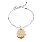 'Mindfulness' Affirmation Discs Bracelet | Silver, Gold & Rose Gold Plated