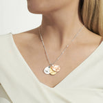 'Mindfulness' Affirmation Discs Necklace | Silver, Gold & Rose Gold Plated