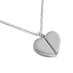 Secret Sentiment 'Heart of Gold' Locket Necklace | Silver & Gold Plated