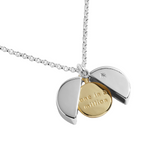 Secret Sentiment 'One In A Million' Locket Necklace | Silver & Gold Plated