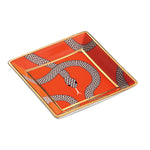 Eden Snakes Square Tray | Orange