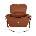 Ava Top Handle Bag | Cognac