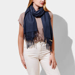 Blanket Scarf | Navy