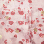 Brush Stroke Leopard Scarf | Light Pink with Gold Foil