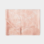 Feather Scarf | Dusty Pink & White