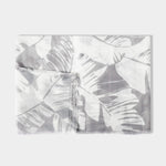 Palm Leaf Scarf | Grey & White