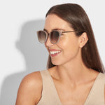 Santorini Sunglasses | Taupe Gradient