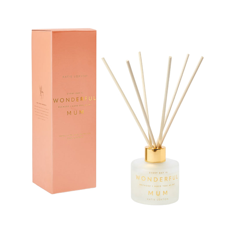 'Every Day Is Wonderful Because I Have You As My Mum' Sentiment Reed Diffuser | Peach Rose & Sweet Mandarin