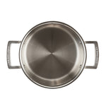 3-Ply Stainless Steel Deep Casserole Dish with Lid | 24cm