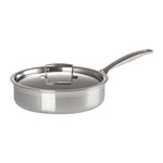 3-Ply Stainless Steel Saute Pan with Lid | 24cm