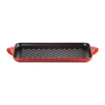 Cast Iron Rectangular Grill | Cerise | 32cm