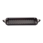 Cast Iron Rectangular Grill | Satin Black | 32cm