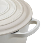 Round Cast Iron Casserole Dish | Meringue | 20cm