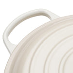 Shallow Cast Iron Casserole Dish | Meringue | 26cm