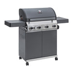 Classic 4 Burner Hybrid Barbecue with Side Burner | Matt Grey