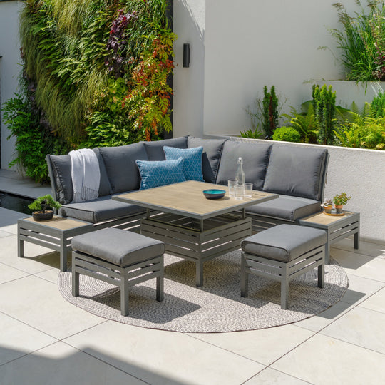 Monza Modular Dining Set with Adjustable Table