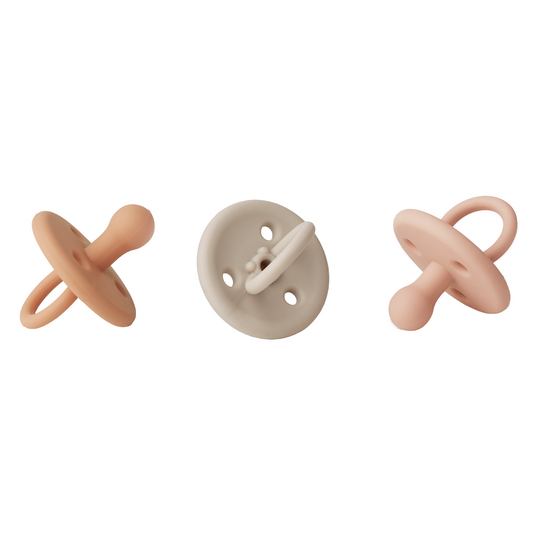 Paula Pacifier Set | Rose | 3 Pack