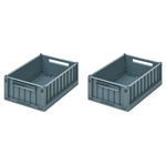 Small Weston Storage Box Set | Whale Blue | 2 Pack