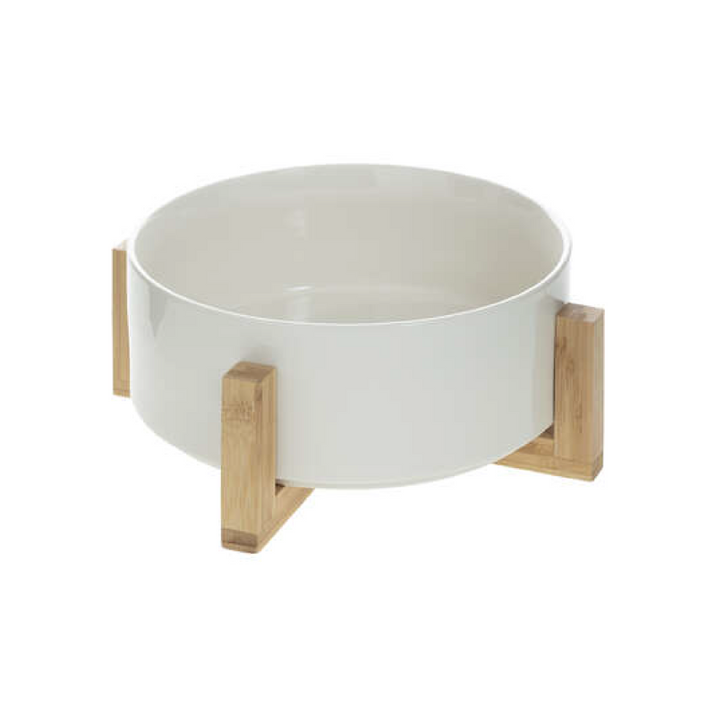 Bamboo Salad Bowl | White