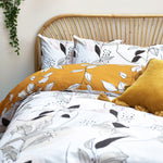 Botanical Duvet Cover Set | Ochre