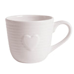 Embossed Heart Mug