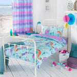 Mermaid Kids Duvet Cover Set | Blue & Purple