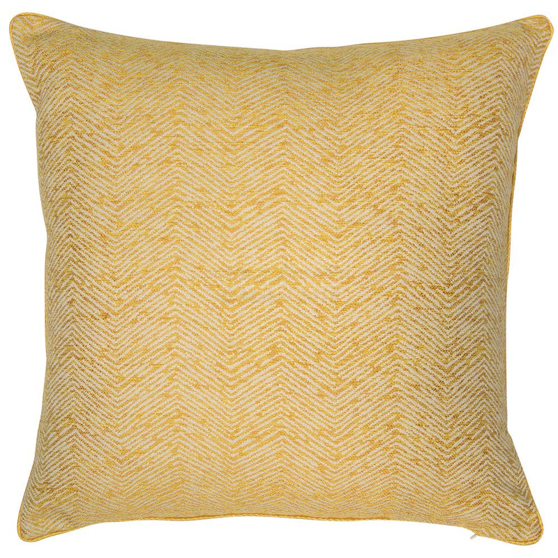 Jacquard Ripple Cushion | Mustard | 50x50cm