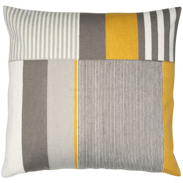 Geometric Lars Cushion | Mustard Grey Mix | 45x45cm