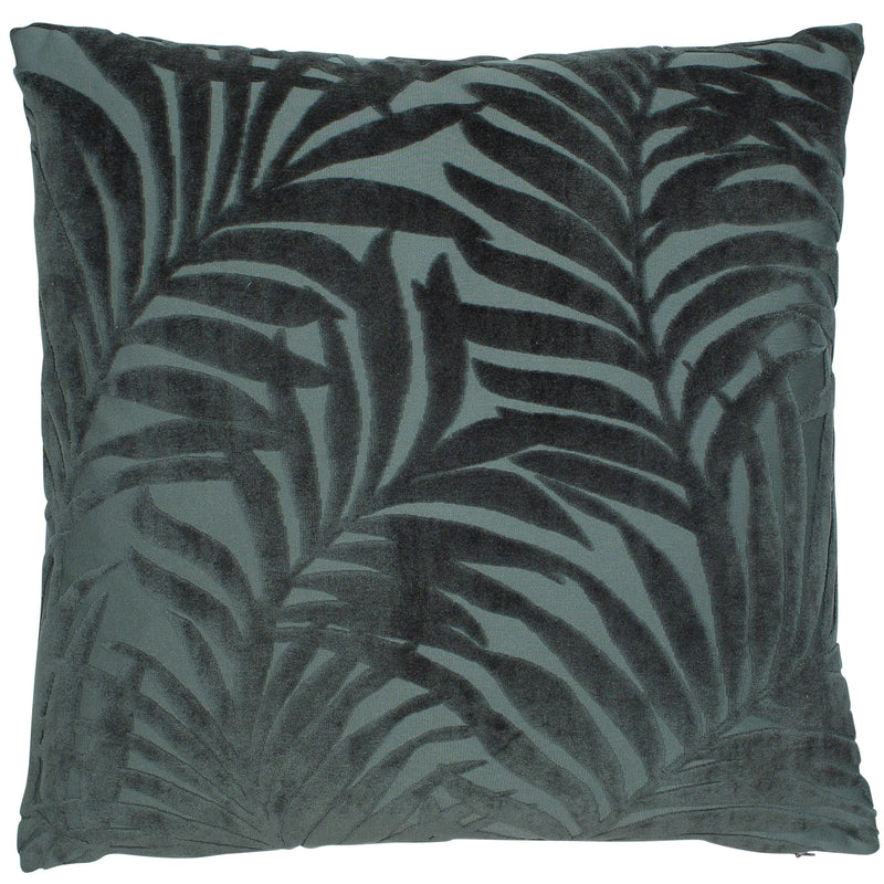 Grassington Palm Leaf Cushion | Green | 45x45cm