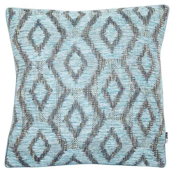 Bali Diamond Cushion | Seafoam Blue | 43x43cm