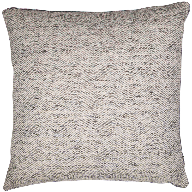 Jacquard Ripple Cushion | Charcoal | 50x50cm