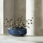 Rotunda Wide Vase | Sapphire | 14cm