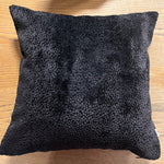 Bingham Cut Velvet Cushion | Black Dots | 56x56cm