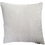 Bingham Cut Velvet Cushion | Cream Dots | 56x56cm