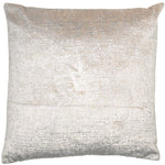 Metallic Velvet Cushion | Silver | 56x56cm