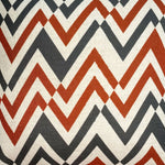 Soma Zig Zag Cushion with Fringe | Rust | 45x45cm