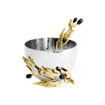 Olive Branch Nut Dish with Spoon